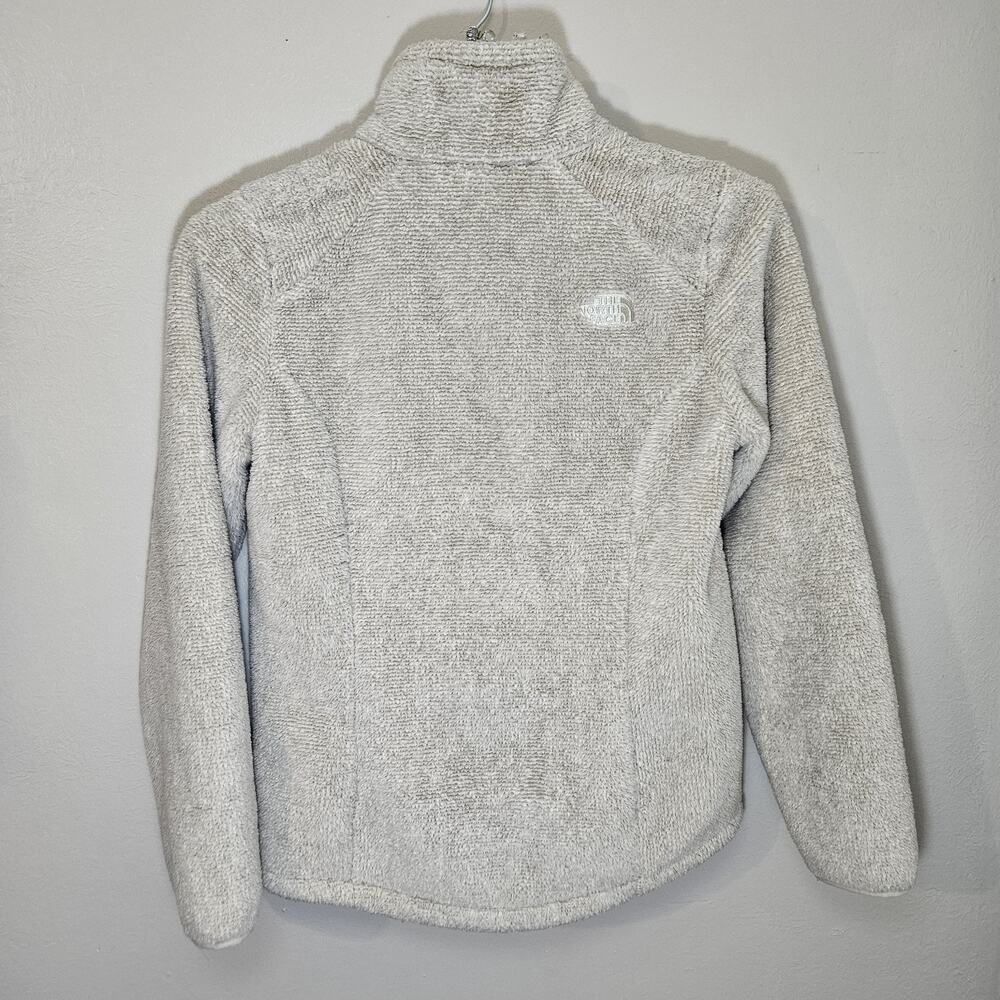 TheNorthFace Osito Fleece Jacket Women M Beige FullZip Oatmeal Cozy Gorpcore